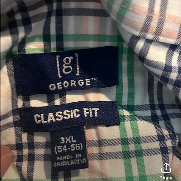 NWT 2X short sleeves button down shirt MSS+18 - Picture 4 of 4